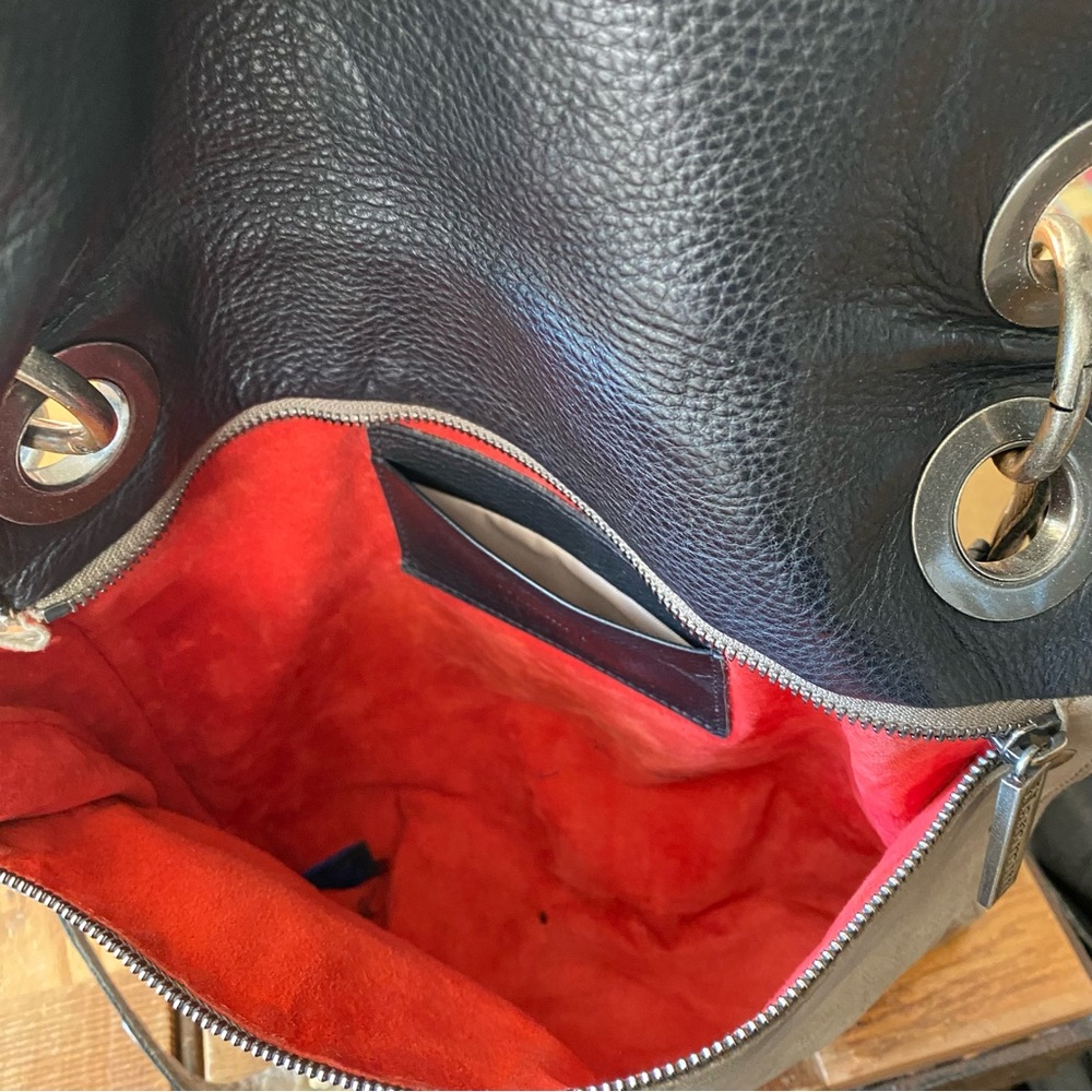 Hammitt Black Leather crossbody reversible Bag - Picture 5 of 11